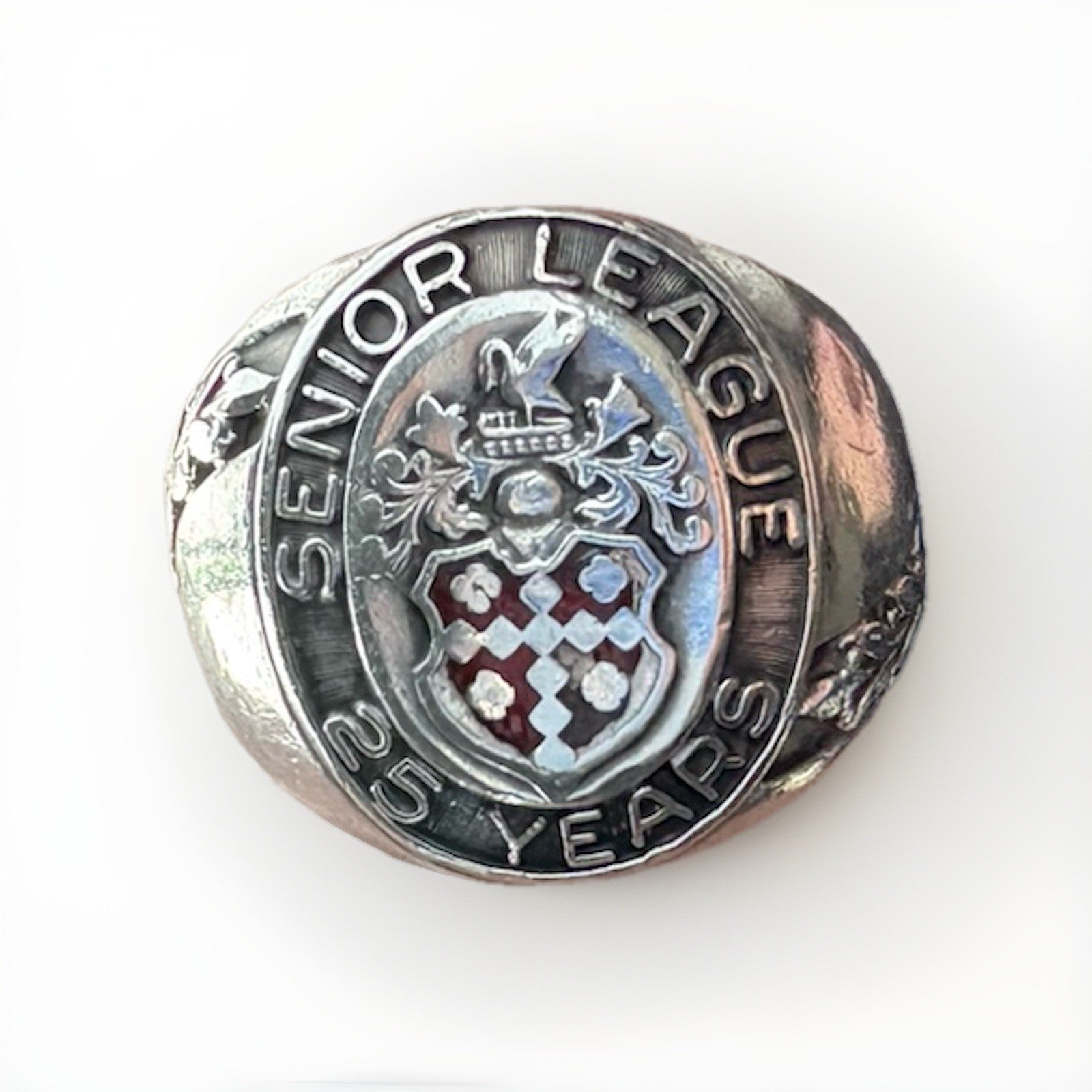 Balfour Sterling Silver Vintage Senior League Ring Size 9 17g