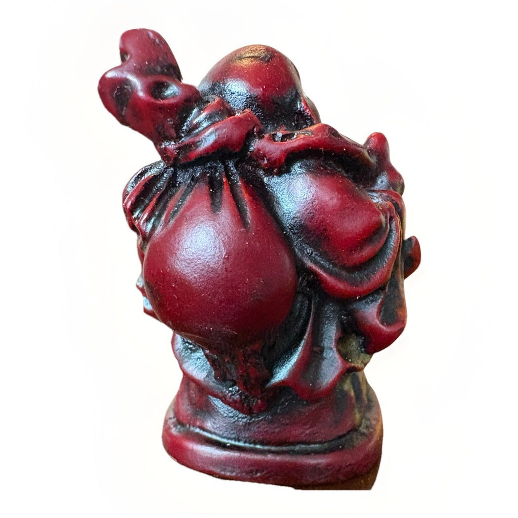 Mini Vintage Chinese Buddha Resin Laughing  Statue Figurine Happy Figured