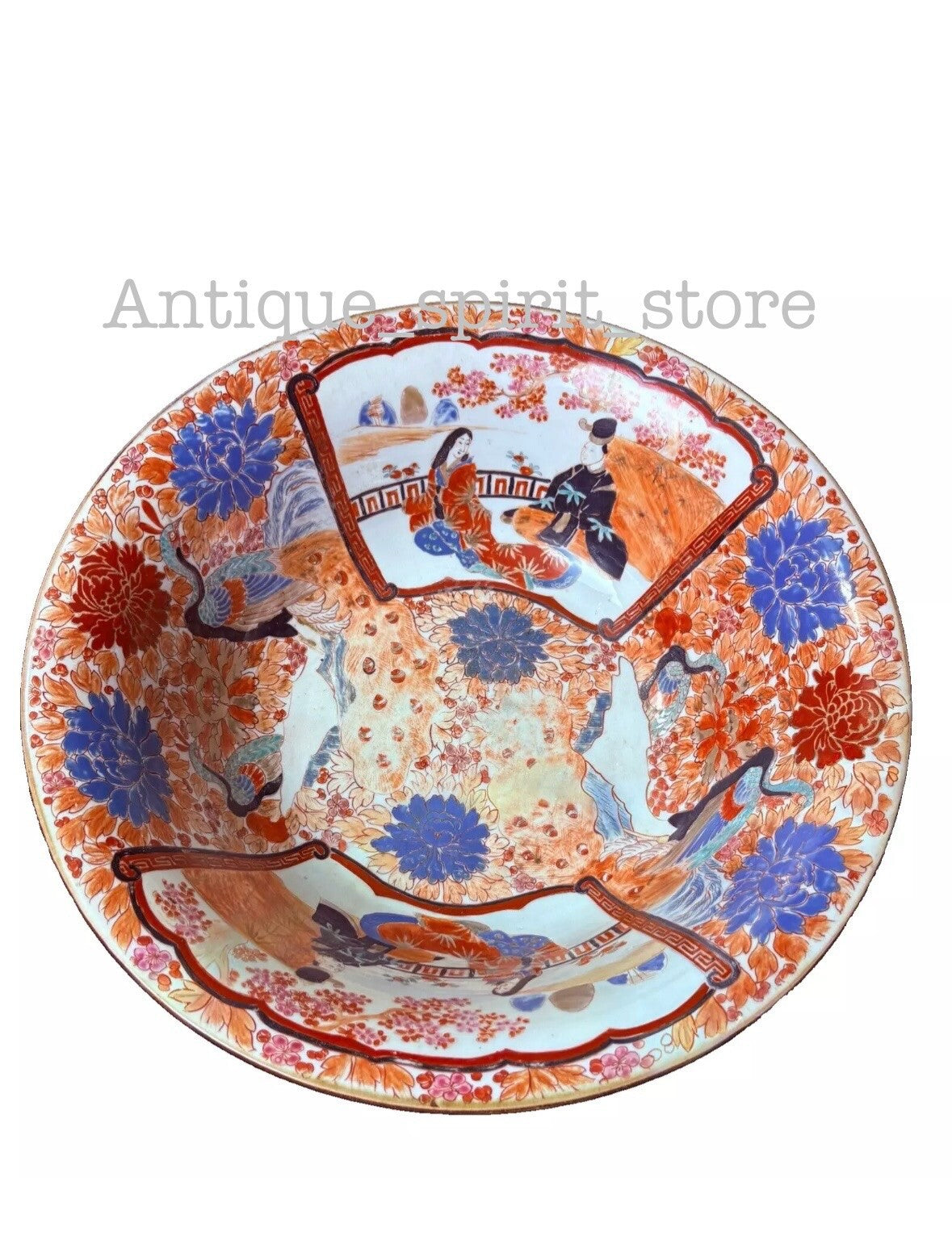 Antique 19th Century Japanese Imari Porcelain Bowl (c. 1870–1890)