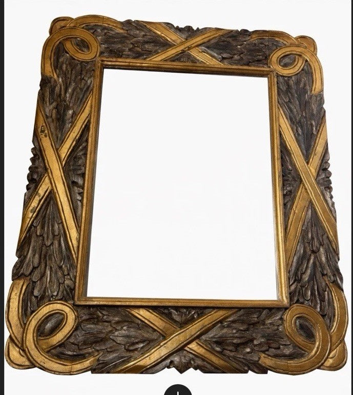 Extra Large Wood Carved Mirror, Incredible Designs From Mid Century Modern 54lbs