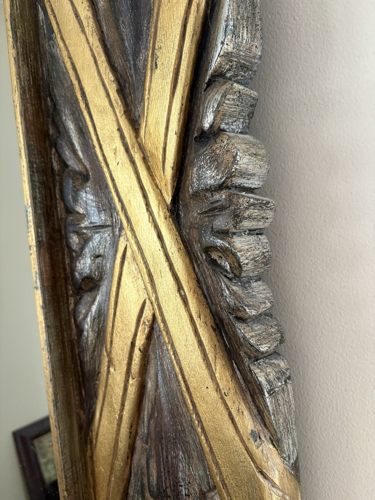 Extra Large Wood Carved Mirror, Incredible Designs From Mid Century Modern 54lbs