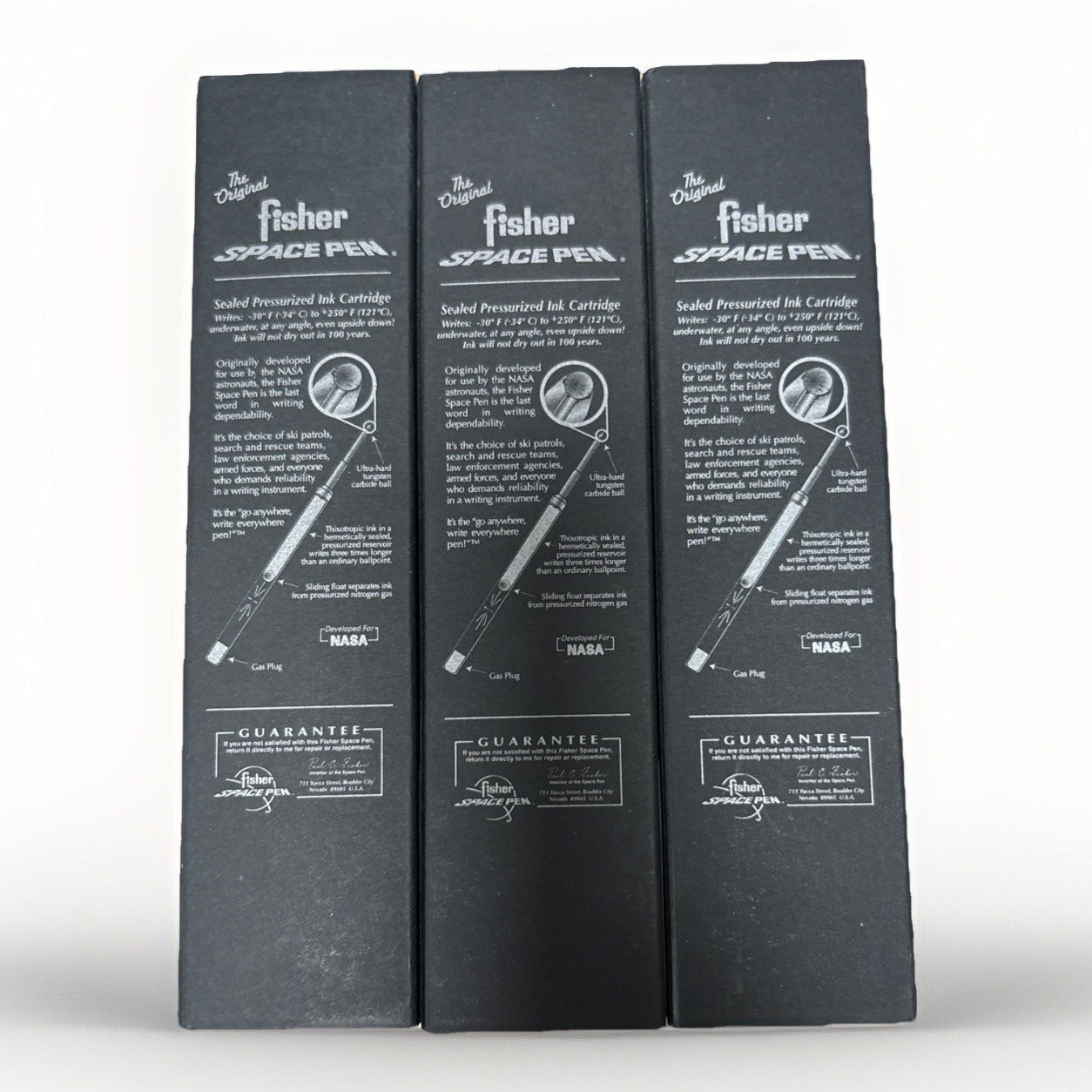 Fisher Space Pen Ballpoint Pen Navy -.NEW in Box Vintage Set Of 3