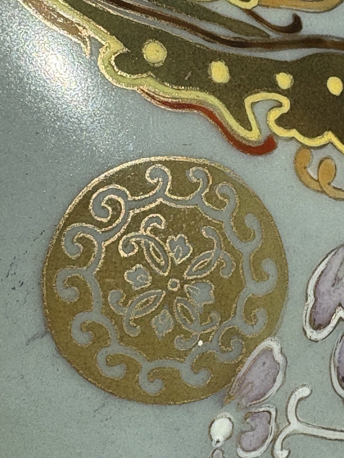 Late Meiji Japanese Blue-Ground Satsuma-Style Jardiniere, Bronze Stand