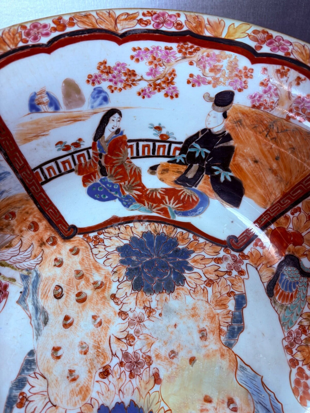 Antique 19th Century Japanese Imari Porcelain Bowl (c. 1870–1890)