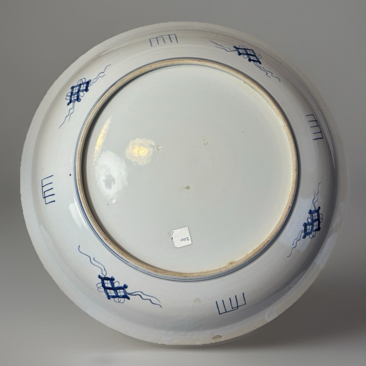 Large Antique Japanese Imari Charger 1800s Hand Painted Kutani Style 17”