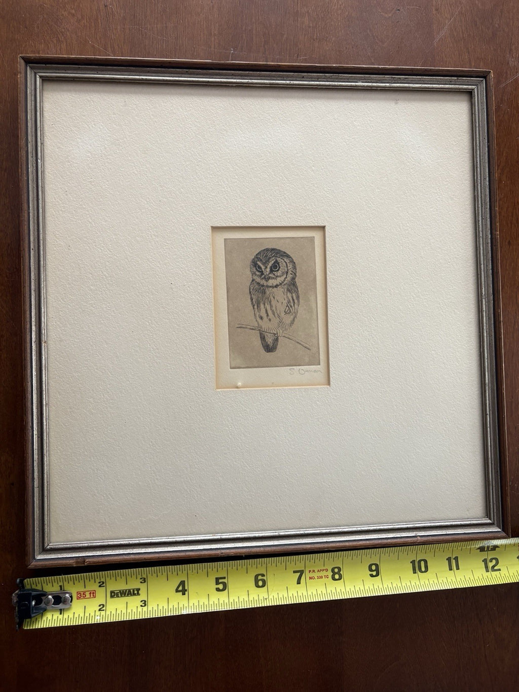 Owl Original samuel owen 1769 to 1857 signed
