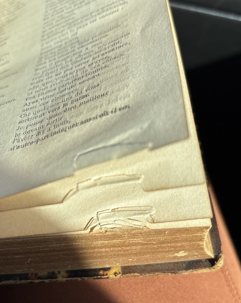 1865 Xenophon L’Anabase II Greek French Paris Hachette Leather Antique