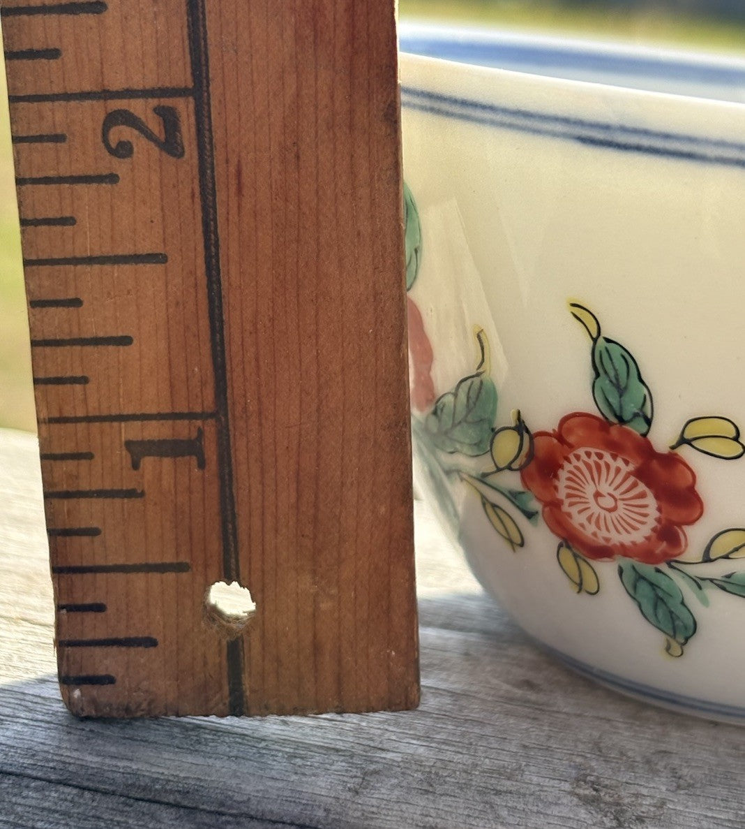Vintage Japanese Hand Painted Tea Bowls Set Of 5 Signed Tomobako Showa Period