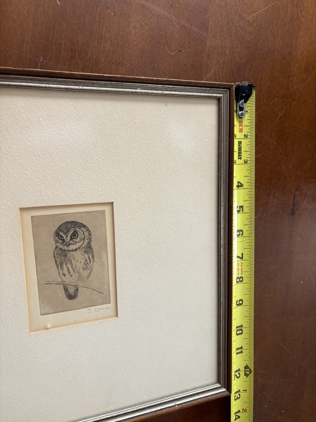 Owl Original samuel owen 1769 to 1857 signed