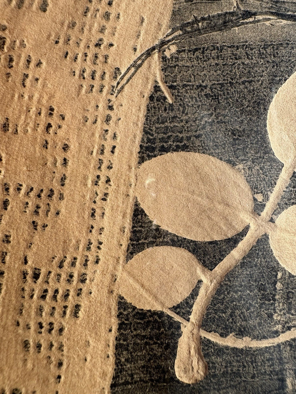“White Lace and Roses” A/P Mid-Century Monoprint by Thornton, Zinc Plate