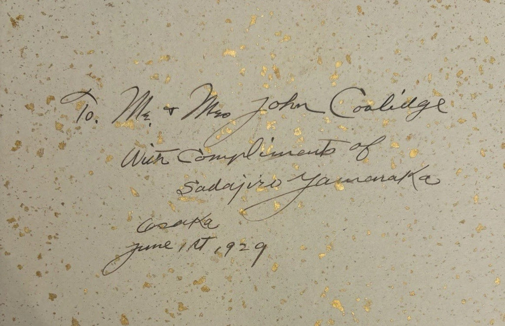 1929 Tō-Sō Seikwa Yamanaka Art Folio Inscribed to John Coolidge