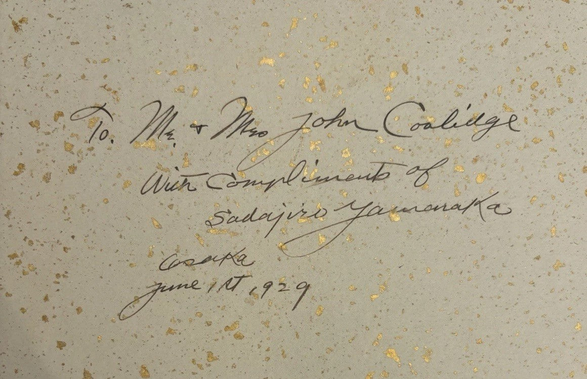 1929 Tō-Sō Seikwa Yamanaka Art Folio Inscribed to John Coolidge