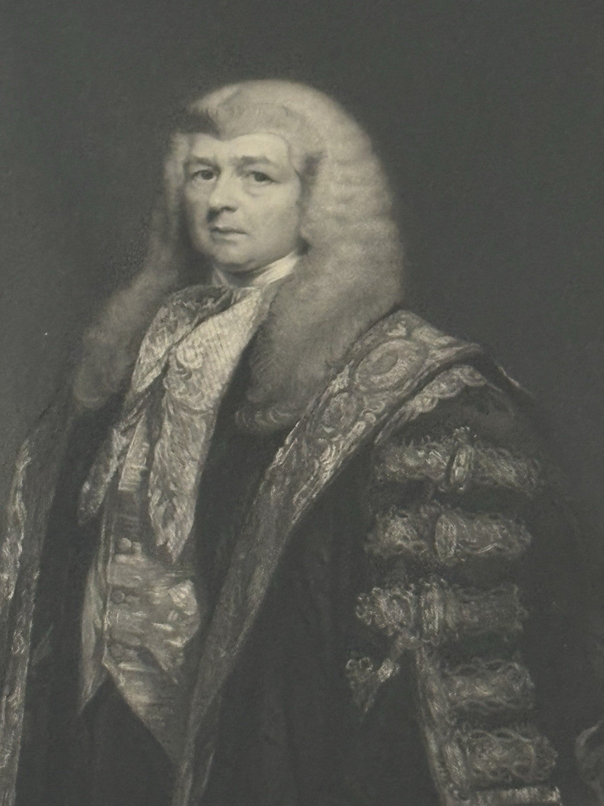 1840s H.T. Ryall Engraving “Lord Chancellor Cottenham” Victorian Legal Portrait
