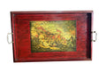 Vintage Battle of Bunker Hill By John Trumbull Wooden Large Tray 25” X 15”