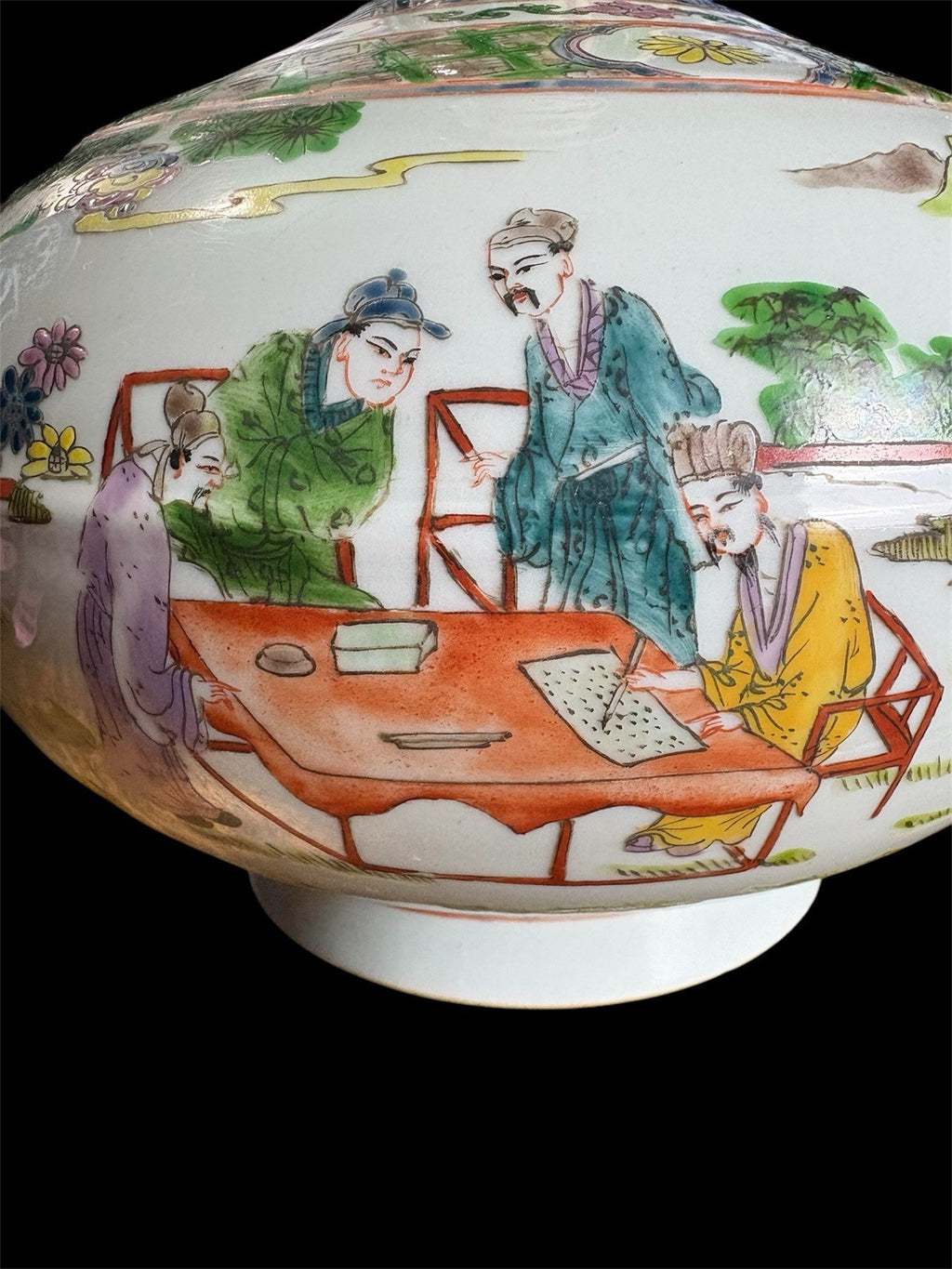 14” Chinese Famille Rose Porcelain Vase Yongzheng Mark Republic Period
