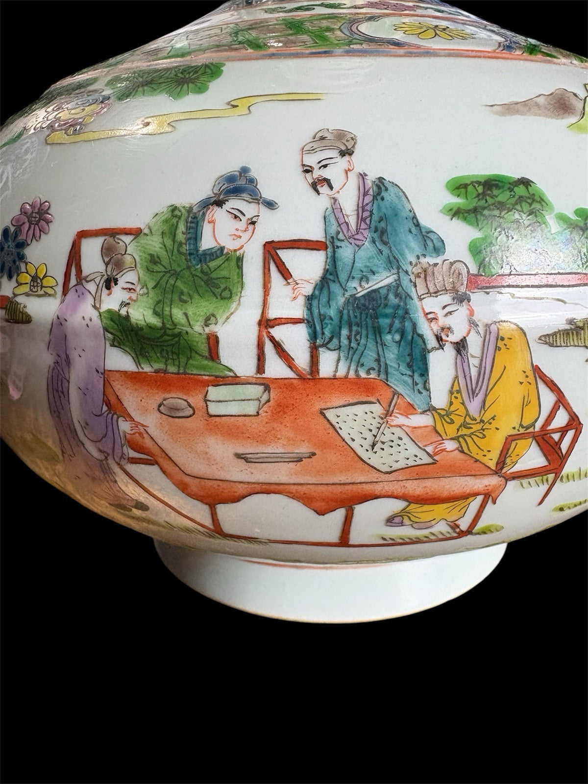 14” Chinese Famille Rose Porcelain Vase Yongzheng Mark Republic Period