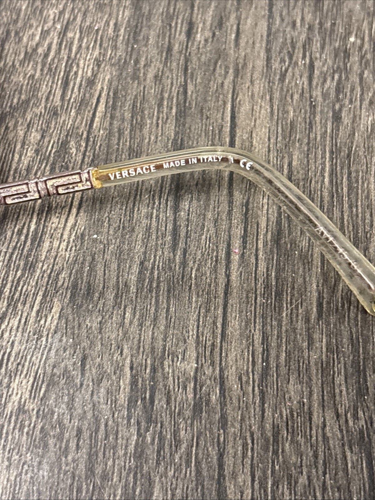 VERSACE 1150B 1056 RECTANGULAR DESIGNER FRAMES italy 51-16-135 ROSE GOLD Vintage