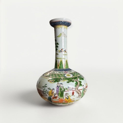 14” Chinese Famille Rose Porcelain Vase Yongzheng Mark Republic Period