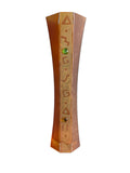 19.5” Tall Womar Glass Orange and Frost Vase. Handmade in Poland