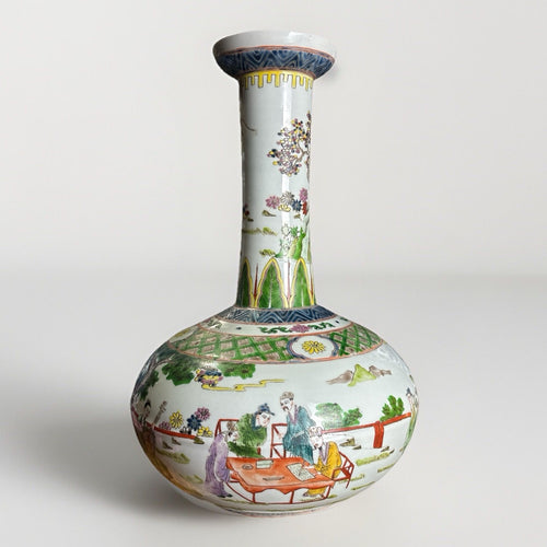 14” Chinese Famille Rose Porcelain Vase Yongzheng Mark Republic Period